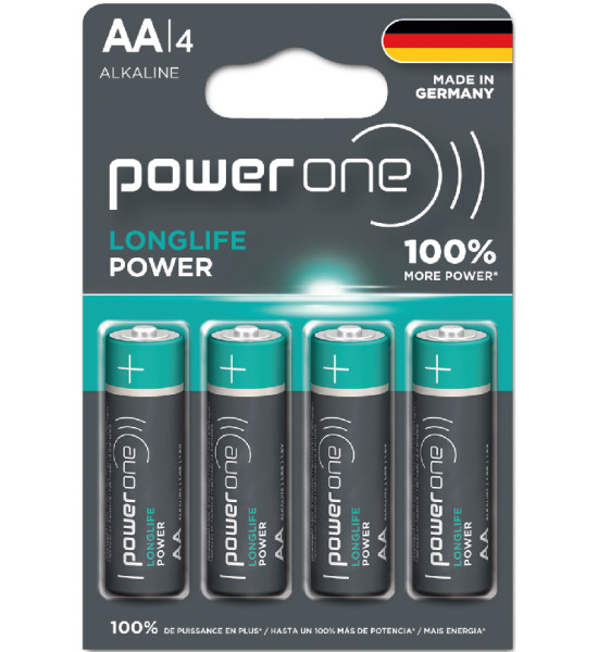 Pilas Alcalinas, Longlife Power, AA - Blister x 4 Und.